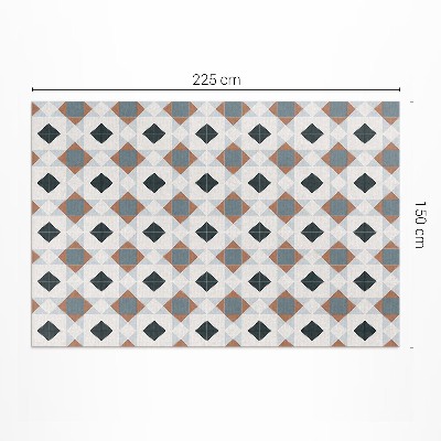 Tapis vinyle rectangulaire Belles mosaïques géométriques