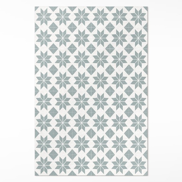 Tapis vinyle Étoiles décoratives petits carreaux