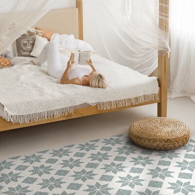 Tapis vinyle Étoiles décoratives petits carreaux