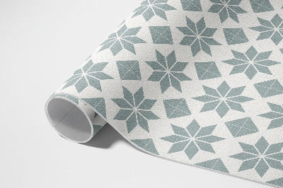 Tapis vinyle Étoiles décoratives petits carreaux