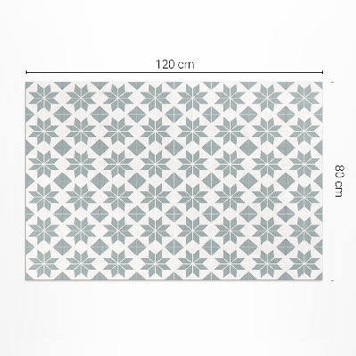 Tapis vinyle Étoiles décoratives petits carreaux
