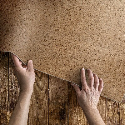 Tapis vinyle rectangulaire Texture de panneau de particules de bois