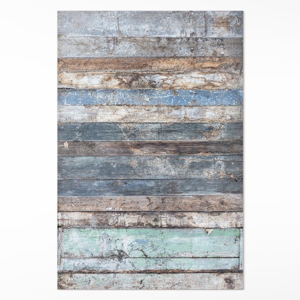 Tapis vinyle Planches de bois déchirées vintage