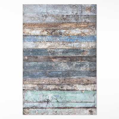 Tapis vinyle Planches de bois déchirées vintage