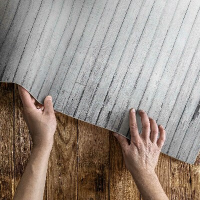 Tapis vinyle rectangulaire Planches de bois vintage usées