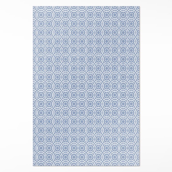 Tapis vinyle rectangulaire Mosaïque de petits cercles de style grec