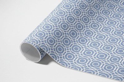 Tapis vinyle rectangulaire Mosaïque de petits cercles de style grec