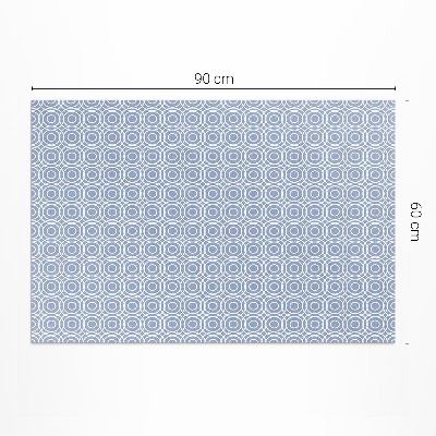 Tapis vinyle rectangulaire Mosaïque de petits cercles de style grec