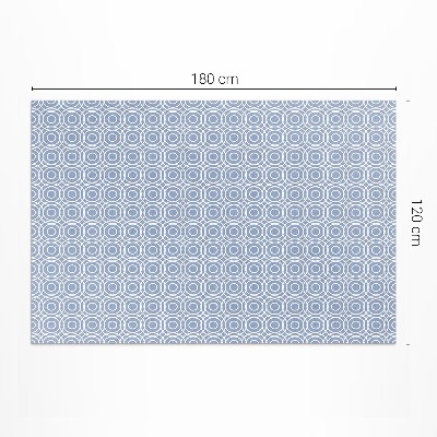 Tapis vinyle rectangulaire Mosaïque de petits cercles de style grec