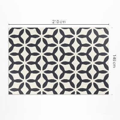 Tapis vinyle rectangulaire Motif géométrique moderne