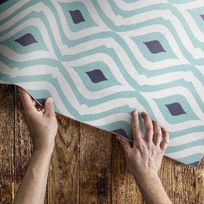 Tapis vinyle Design élégant avec des vagues abstraites