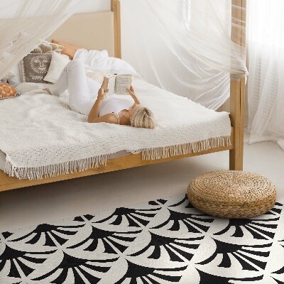 Tapis vinyle rectangulaire Motif régulier monochrome