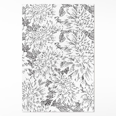 Tapis vinyle Croquis élégant de fleur de prairie