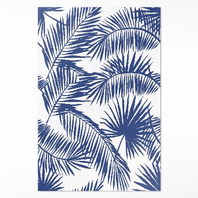 Tapis vinyle rectangulaire Illustration de feuilles tropicales