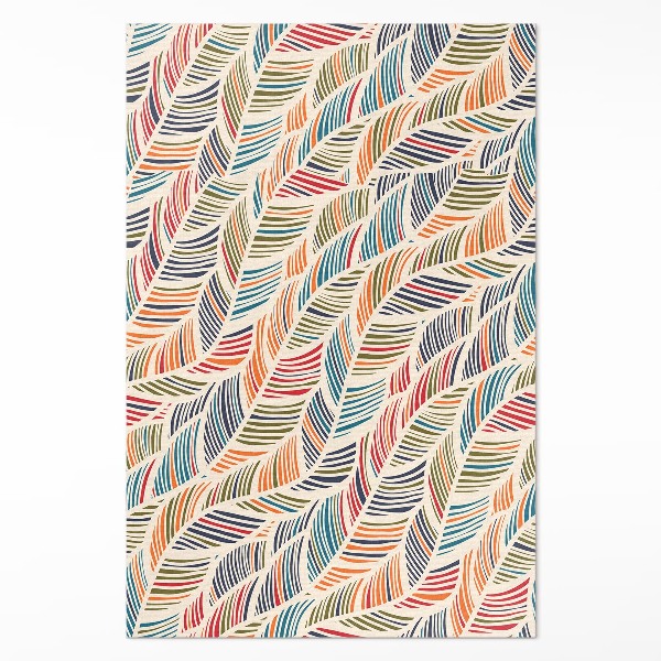 Tapis vinyle Feuilles bohèmes abstraites colorées