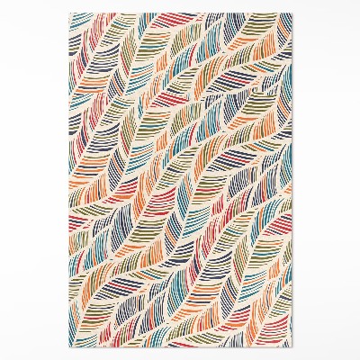 Tapis vinyle Feuilles bohèmes abstraites colorées