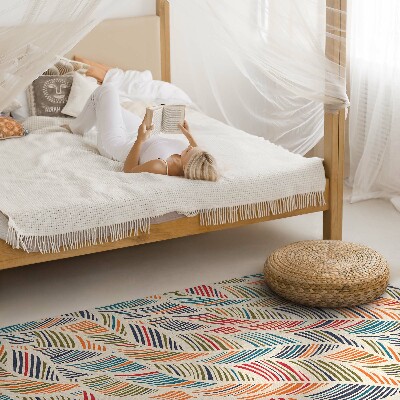 Tapis vinyle Feuilles bohèmes abstraites colorées