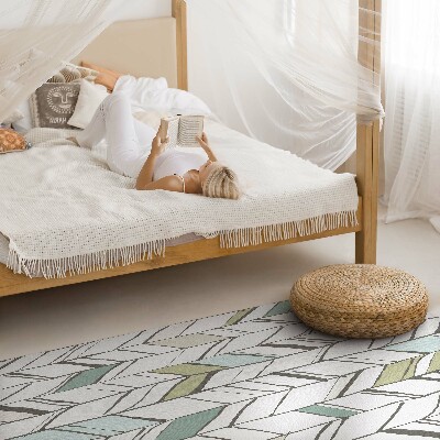 Tapis vinyle Motif à chevrons abstrait de style indien