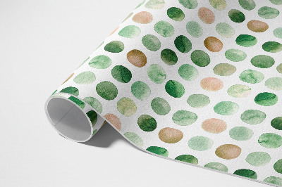 Tapis vinyle Cercles peints à l'aquarelle avec des points et des motifs bohèmes