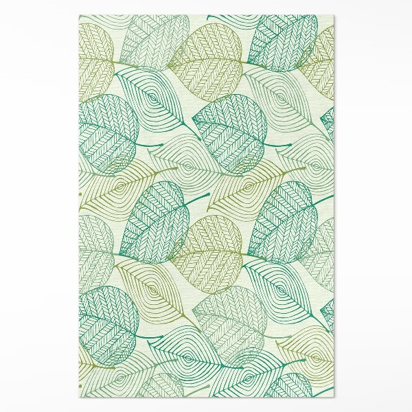 Tapis vinyle Composition des feuilles linéaires dans la nature