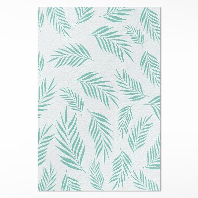 Tapis vinyle rectangulaire Branches de palmier et feuilles tropicales