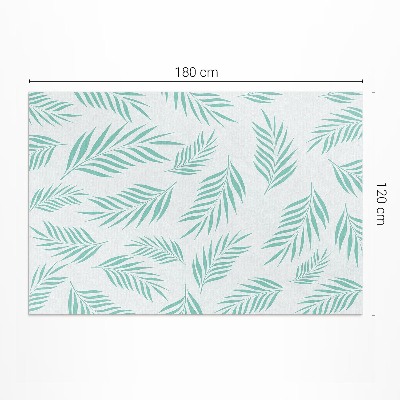 Tapis vinyle rectangulaire Branches de palmier et feuilles tropicales