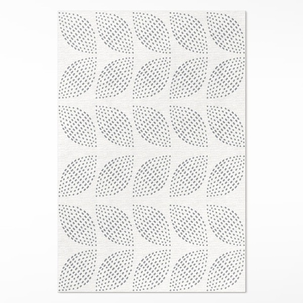 Tapis vinyle Une composition de feuilles sombres avec des points