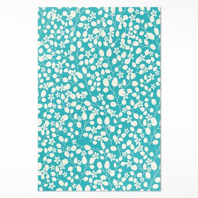 Tapis vinyle rectangulaire Une composition de fleurs et de feuilles sauvages