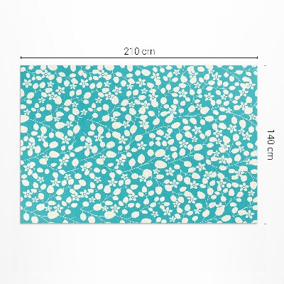 Tapis vinyle rectangulaire Une composition de fleurs et de feuilles sauvages