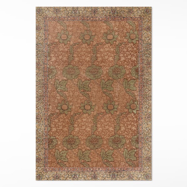 Tapis vinyle rectangulaire Fleurs sauvages anciennes