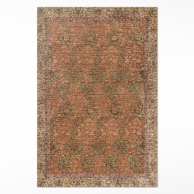 Tapis vinyle rectangulaire Fleurs sauvages anciennes