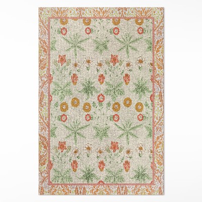 Tapis vinyle Motif floral dans un cadre