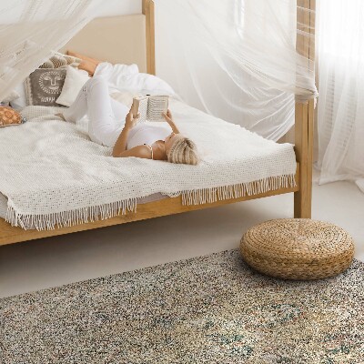 Tapis vinyle rectangulaire Motif beige ancien