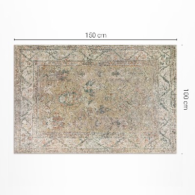 Tapis vinyle rectangulaire Motif beige ancien