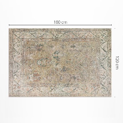 Tapis vinyle rectangulaire Motif beige ancien