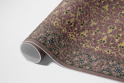 Tapis vinyle rectangulaire Tapis avec une imitation rose sale