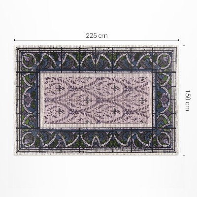 Tapis vinyle Vitraux violets gothiques