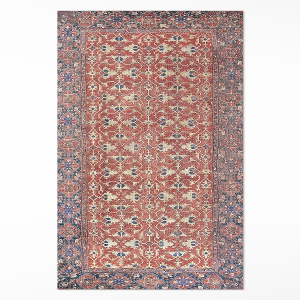 Tapis vinyle rectangulaire Très vieux rouge bleu
