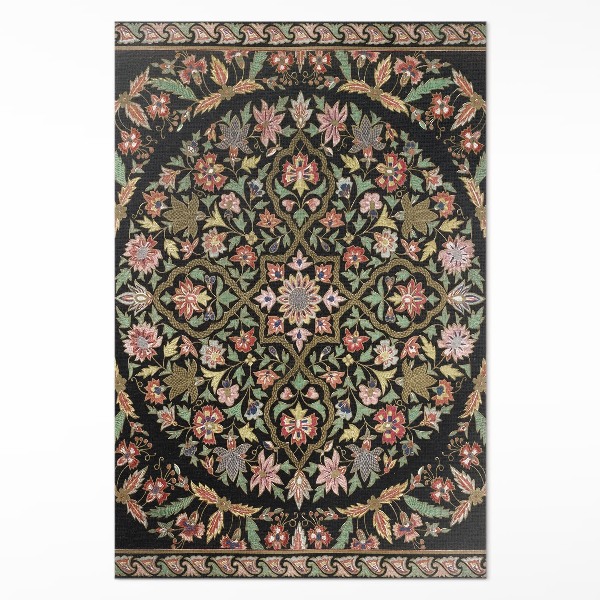Tapis vinyle rectangulaire Motif hippie coloré