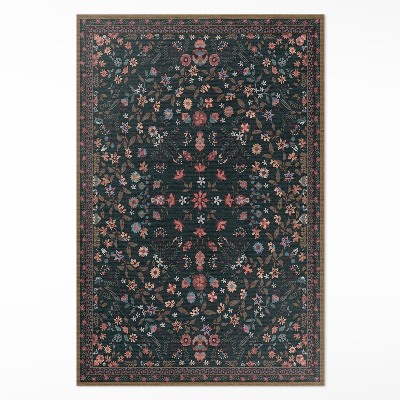 Tapis vinyle Floral délicat plein de couleurs