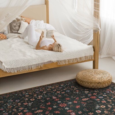 Tapis vinyle Floral délicat plein de couleurs