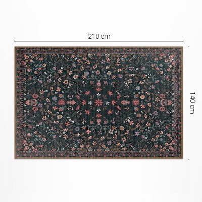 Tapis vinyle Floral délicat plein de couleurs