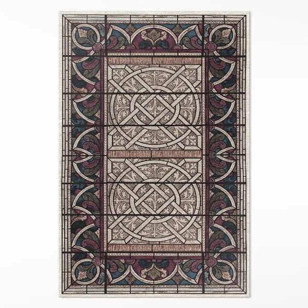 Tapis vinyle rectangulaire Ornement gothique de Sir Digby Wyatt