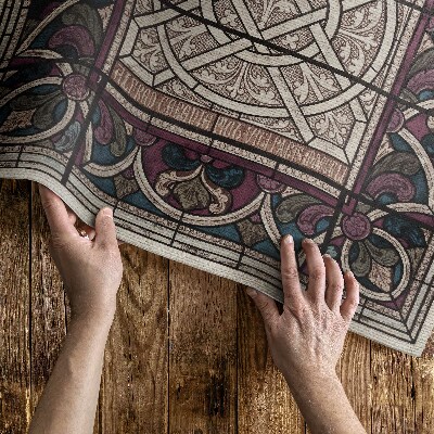 Tapis vinyle rectangulaire Ornement gothique de Sir Digby Wyatt