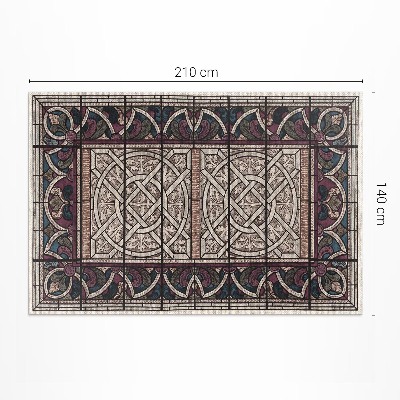 Tapis vinyle rectangulaire Ornement gothique de Sir Digby Wyatt