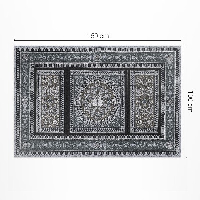 Tapis vinyle rectangulaire Ornemental et géométrique