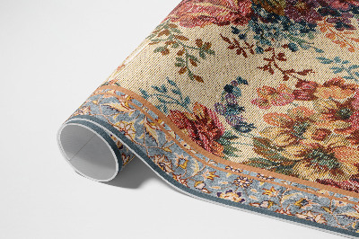 Tapis vinyle Motif floral décoratif de style rétro