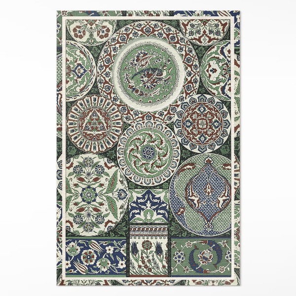 Tapis vinyle rectangulaire Les Mandalas d'Albert Racinet
