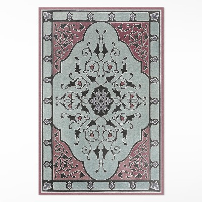 Tapis vinyle rectangulaire Ornement de rose Sir Matthew Digby Wyatt