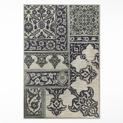 Tapis vinyle rectangulaire Le patchwork d'Albert Racinet